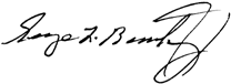 GEORGE L. BUNTING, JR., SIGNATURE